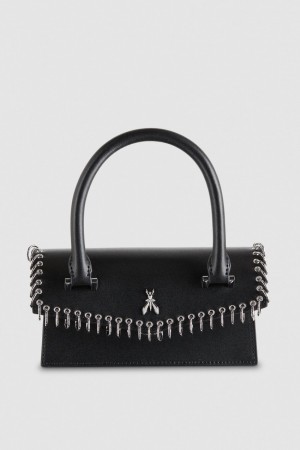 Patrizia Pepe Fly Bamby Piercing Shoulder Bag Čierne | 452-CQHUBE